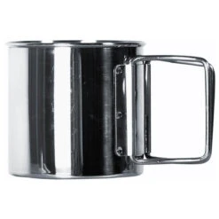 Basic Nature - Stainless Steel Cup With Foldable Handle 8 Basic Nature - Stainless Steel Cup With Foldable Handle -PRIM Camping Shop basic nature stainless steel cup with foldable handle detail 3