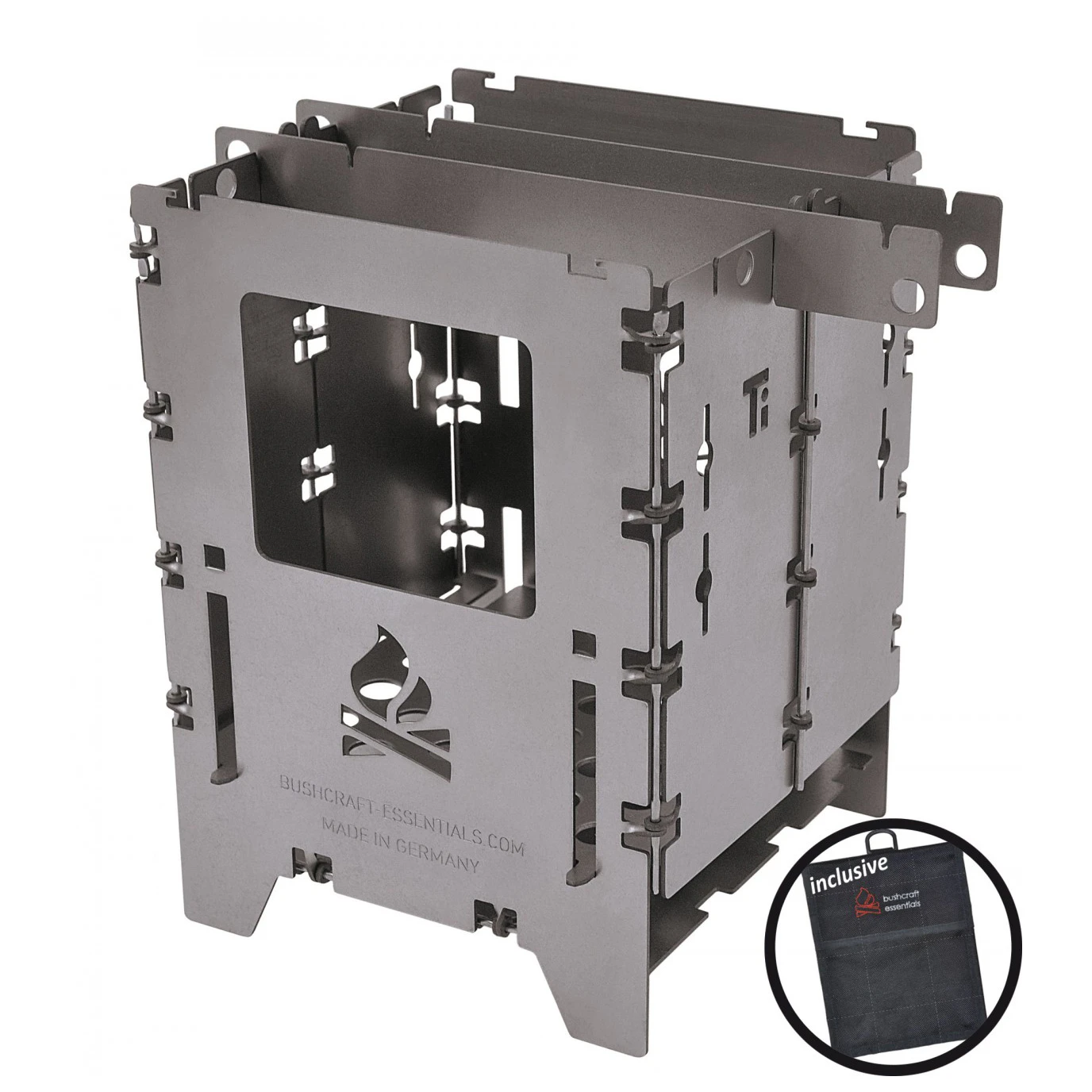 Bushcraft Essentials - Bushbox LF Titanium - Solid Fuel Stoves 3 Bushcraft Essentials - Bushbox LF Titanium - Solid Fuel Stoves