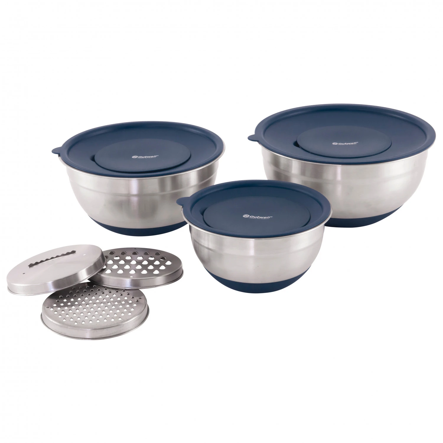 Outwell - Chef Bowl Set With Lids & Graters - Set Of Dishes 3 Outwell - Chef Bowl Set With Lids & Graters - Set Of Dishes
