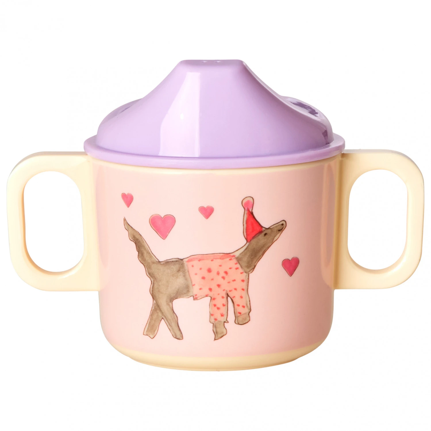 Rice - Melamine 2 Handle Baby Cup With Animal Print - Mug 4 Rice - Melamine 2 Handle Baby Cup With Animal Print - Mug - Image 2