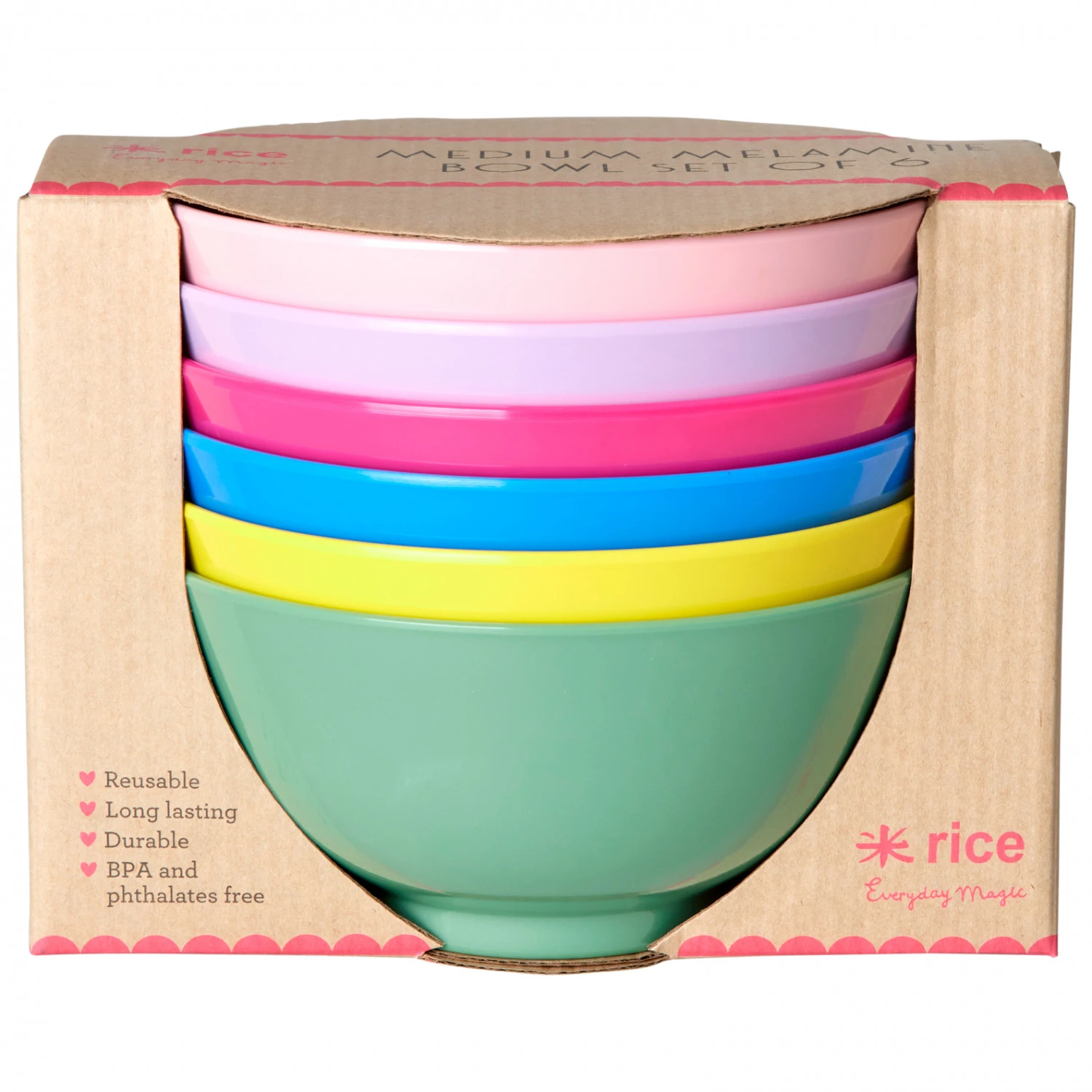 Rice - Melamine Medium Bowl Giftbox - Bowl 3 Rice - Melamine Medium Bowl Giftbox - Bowl