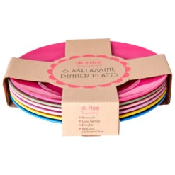 Rice - Melamine Round Dinner Plates Giftbox - Plate
