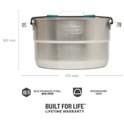 Stanley - Adventure Base Camp Cook Set - Pot 11 Stanley - Adventure Base Camp Cook Set - Pot -PRIM Camping Shop stanley adventure base camp cook set pot detail 4