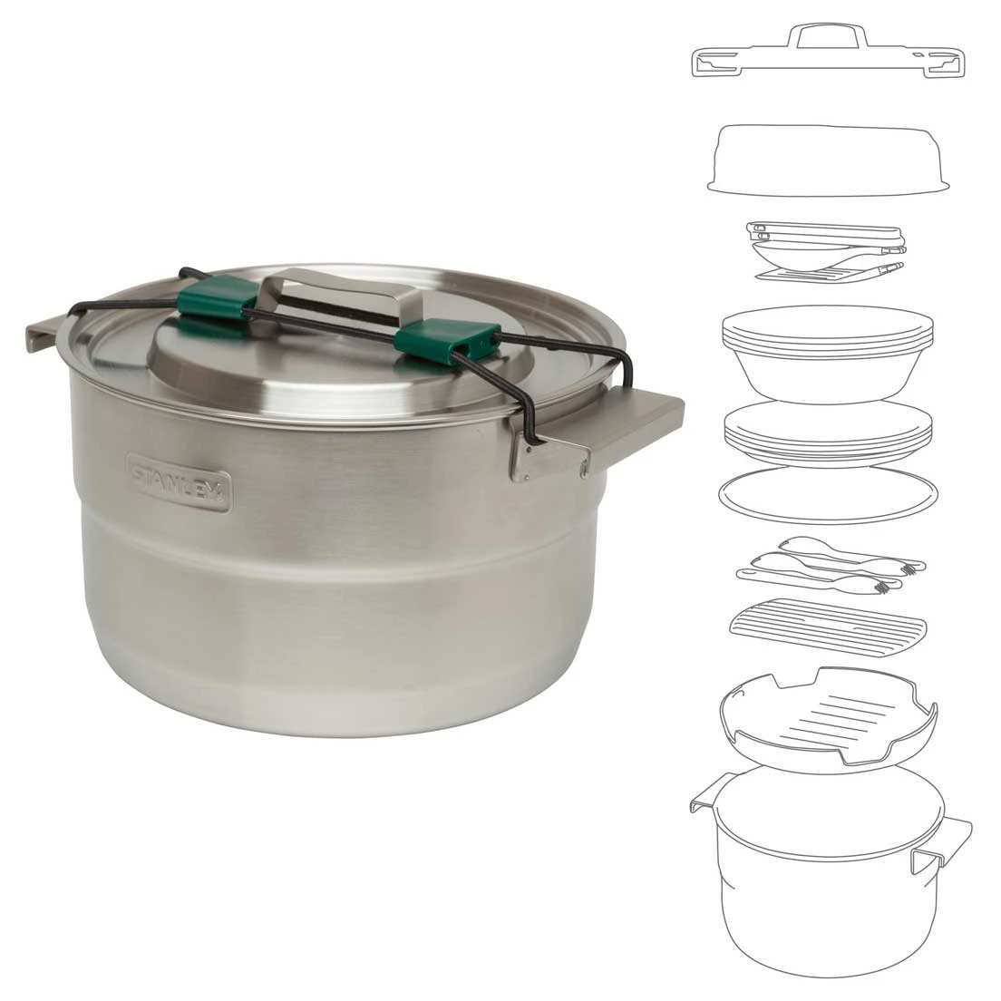 Stanley - Adventure Base Camp Cook Set - Pot 8 Stanley - Adventure Base Camp Cook Set - Pot - Image 6