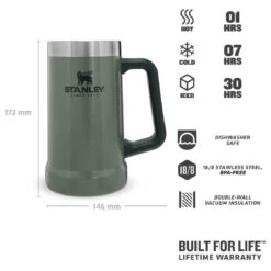 Stanley - Adventure Vacuum Stein - Insulated Mug 9 Stanley - Adventure Vacuum Stein - Insulated Mug -PRIM Camping Shop stanley adventure vacuum stein insulated mug detail 3