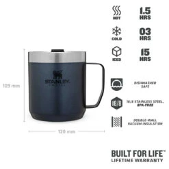 Stanley - Camp Mug - Insulated Mug 11 Stanley - Camp Mug - Insulated Mug -PRIM Camping Shop stanley camp mug insulated mug detail 4
