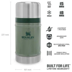 Stanley - Classic Food Container 0,7 L - Food Storage 11 Stanley - Classic Food Container 0,7 L - Food Storage -PRIM Camping Shop stanley classic food container 07 l food storage detail 4