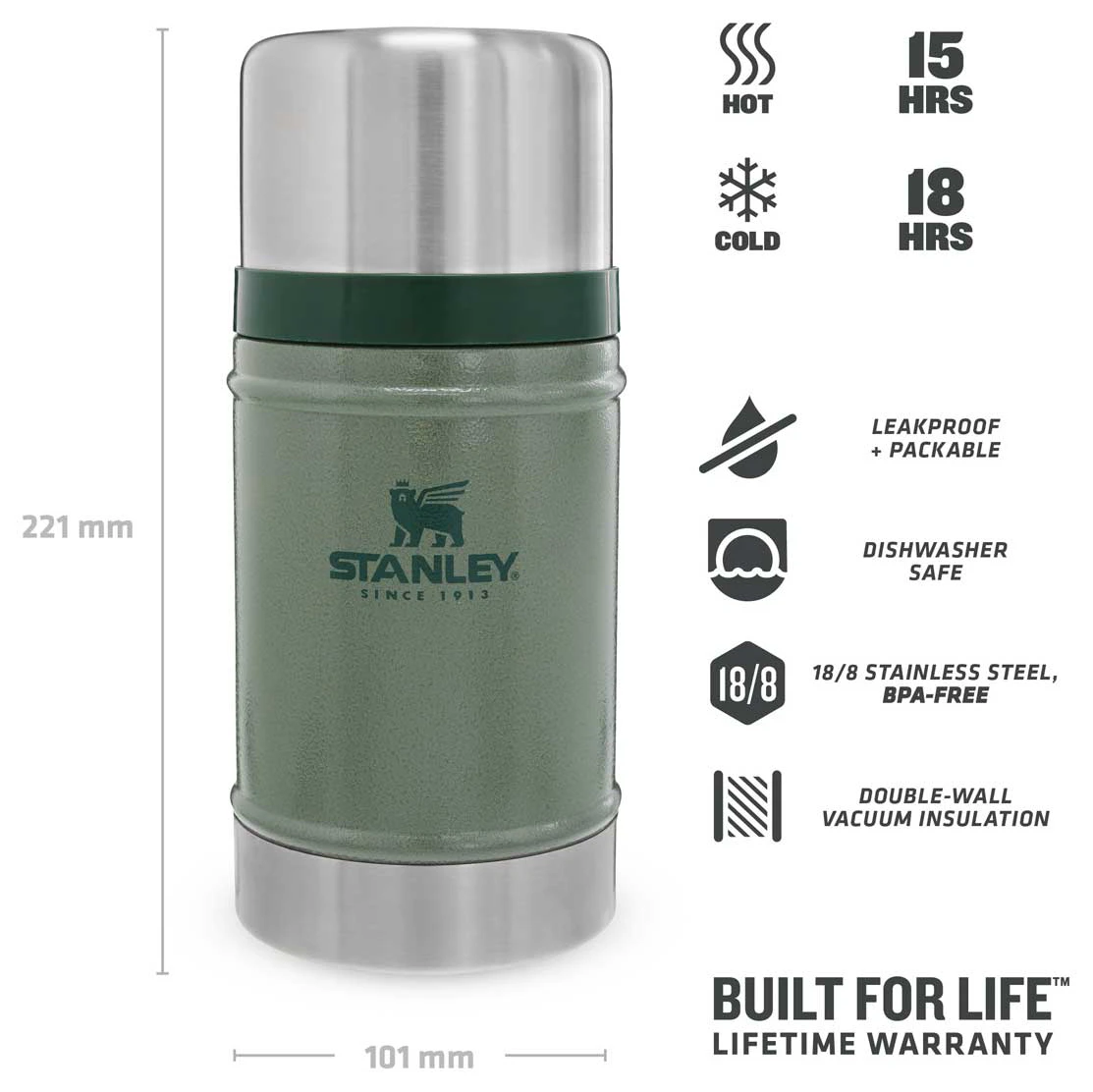 Stanley - Classic Food Container 0,7 L - Food Storage 6 Stanley - Classic Food Container 0,7 L - Food Storage - Image 4