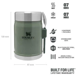 Stanley - Classic Food Jar - Food Storage 11 Stanley - Classic Food Jar - Food Storage -PRIM Camping Shop stanley classic food jar food storage detail 4