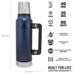 Stanley - Classic Vakuum-Flasche 1,4 L - Insulated Bottle 11 Stanley - Classic Vakuum-Flasche 1,4 L - Insulated Bottle -PRIM Camping Shop stanley classic vakuum flasche 14 l insulated bottle detail 4