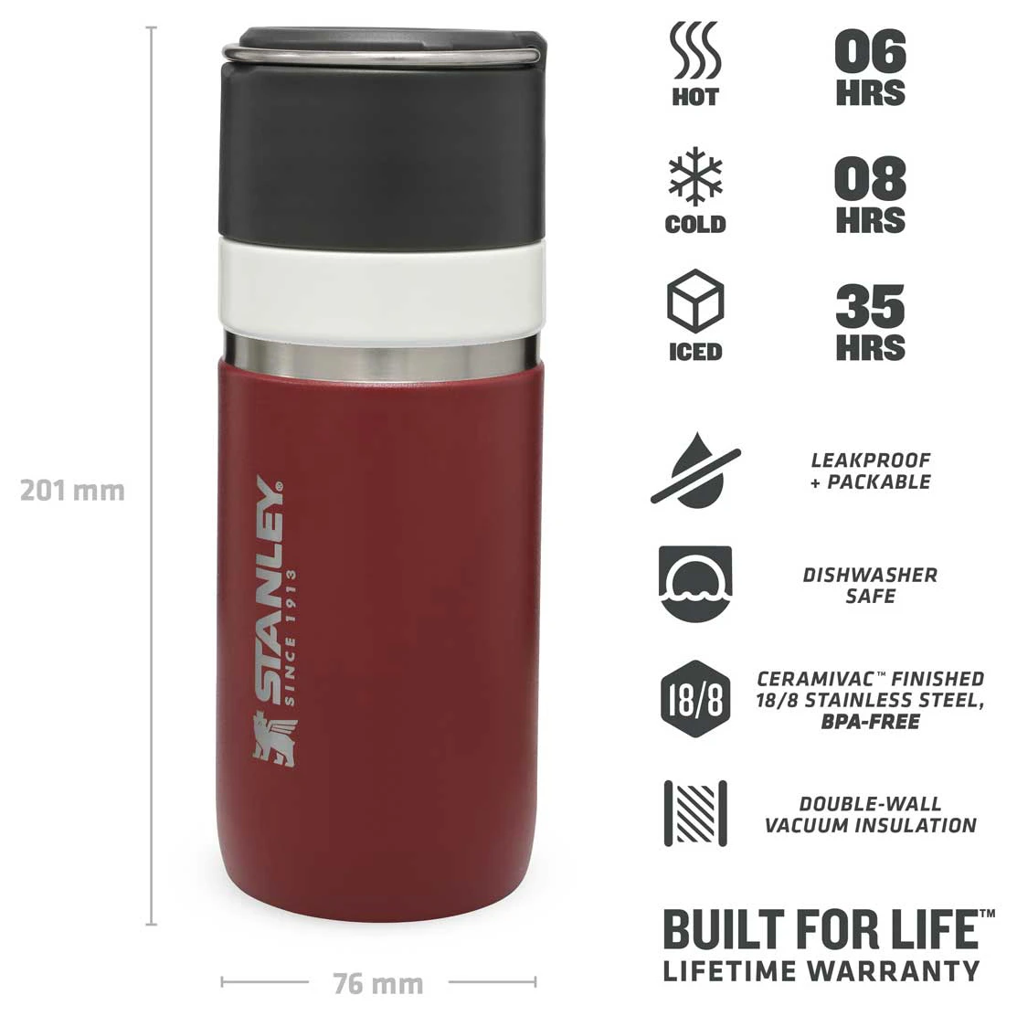 Stanley - Go Ceramivac 0,47 L - Insulated Bottle 6 Stanley - Go Ceramivac 0,47 L - Insulated Bottle - Image 4