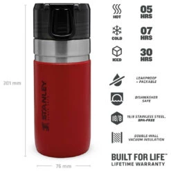 Stanley - Go Series Water Bottle - Insulated Bottle 11 Stanley - Go Series Water Bottle - Insulated Bottle -PRIM Camping Shop stanley go series water bottle insulated bottle detail 4