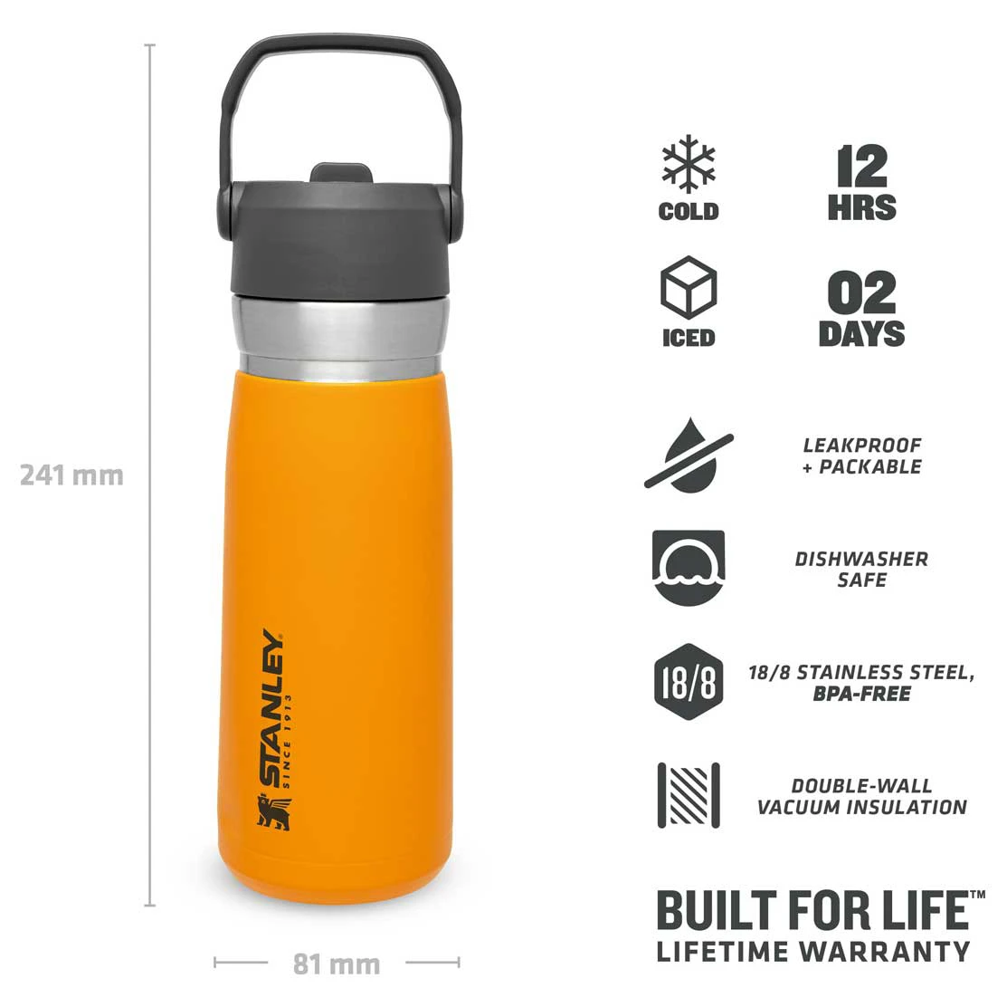 Stanley - Iceflow Flip Straw Water Bottle - Insulated Bottle 6 Stanley - Iceflow Flip Straw Water Bottle - Insulated Bottle - Image 4