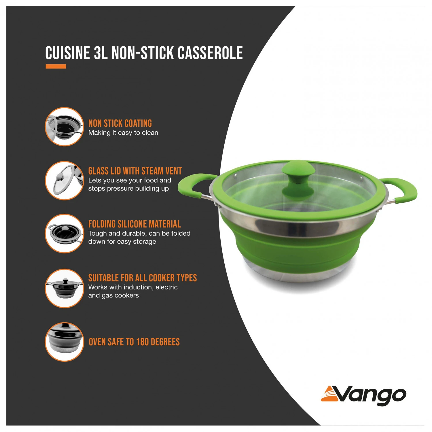 Vango - Cuisine Casserole - Pot 7 Vango - Cuisine Casserole - Pot - Image 5